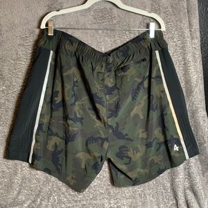 Men's Camo Athletic Running Shorts - Lightweight Performance